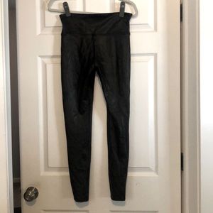 Faux leather Spanx leggings